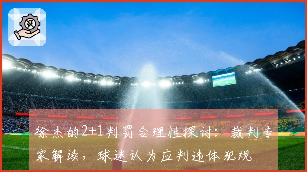 徐杰的2+1判罚合理性探讨：裁判专家解读，球迷认为应判违体犯规